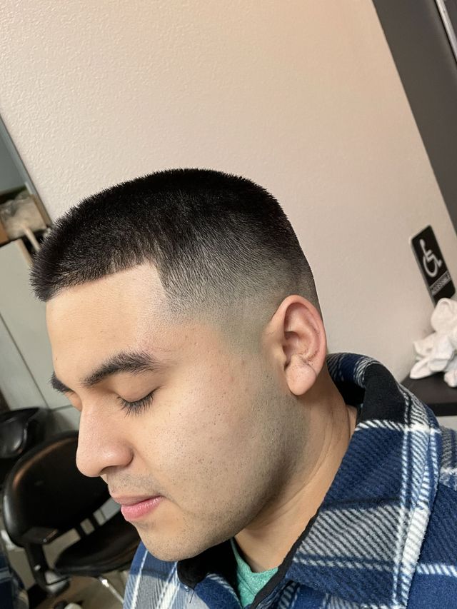 Sharp buzz cut fade at JP Cutz